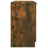 NNEVL Bathroom Cabinet Smoked Oak 64.5x33.5x59 cm Engineered Wood