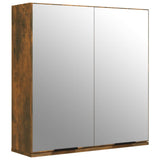 NNEVL Bathroom Mirror Cabinet Smoked Oak 64x20x67 cm