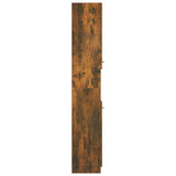 NNEVL Bathroom Cabinet Smoked Oak 32x34x188.5 cm Engineered Wood