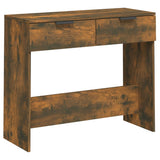 NNEVL Console Table Smoked Oak 90x36x75 cm Engineered Wood