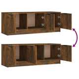 NNEVL TV Cabinet Smoked Oak 102x35x36.5 cm Engineered Wood