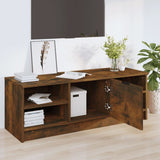 NNEVL TV Cabinet Smoked Oak 102x35.5x36.5 cm Engineered Wood