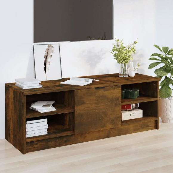 NNEVL TV Cabinet Smoked Oak 102x35.5x36.5 cm Engineered Wood