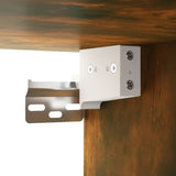 NNEVL Wall-mounted Bedside Cabinets 2 pcs Smoked Oak 34x30x20 cm
