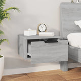 NNEVL Wall-mounted Bedside Cabinets 2 pcs Grey Sonoma 34x30x20 cm