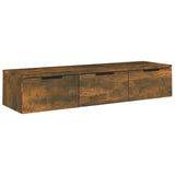NNEVL Wall Cabinet Smoked Oak 102x30x20 cm Engineered Wood