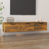NNEVL Wall Cabinet Smoked Oak 102x30x20 cm Engineered Wood