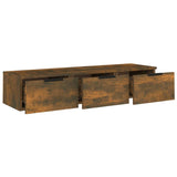 NNEVL Wall Cabinet Smoked Oak 102x30x20 cm Engineered Wood
