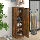 NNEVL Shoe Cabinet Smoked Oak 30x35x100 cm Engineered Wood