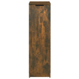 NNEVL Shoe Cabinet Smoked Oak 30x35x100 cm Engineered Wood