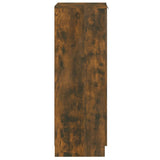 NNEVL Shoe Cabinet Smoked Oak 30x35x100 cm Engineered Wood