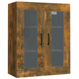 NNEVL Hanging Wall Cabinet Smoked Oak 69.5x34x90 cm