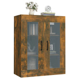 NNEVL Hanging Wall Cabinet Smoked Oak 69.5x34x90 cm