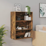 NNEVL Hanging Wall Cabinet Smoked Oak 69.5x32.5x90 cm