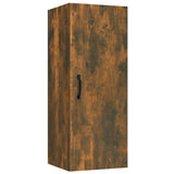 NNEVL Hanging Wall Cabinet Smoked Oak 34.5x34x90 cm Engineered Wood