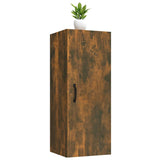 NNEVL Hanging Wall Cabinet Smoked Oak 34.5x34x90 cm Engineered Wood