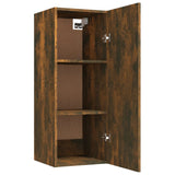 NNEVL Hanging Wall Cabinet Smoked Oak 34.5x34x90 cm Engineered Wood