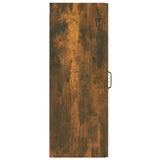 NNEVL Hanging Wall Cabinet Smoked Oak 34.5x34x90 cm Engineered Wood