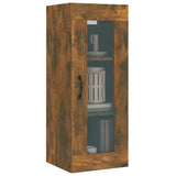 NNEVL Hanging Wall Cabinet Smoked Oak 34.5x34x90 cm