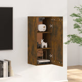 NNEVL Wall Cabinet Smoked Oak 35x34x90 cm Engineered Wood