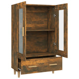 NNEVL Highboard Smoked Oak 70x31x115 cm Engineered Wood