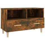NNEVL TV Cabinet Smoked Oak 80x36x50 cm Engineered Wood