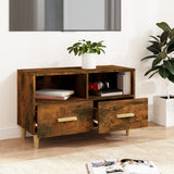 NNEVL TV Cabinet Smoked Oak 80x36x50 cm Engineered Wood