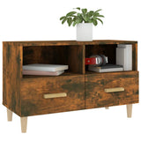 NNEVL TV Cabinet Smoked Oak 80x36x50 cm Engineered Wood