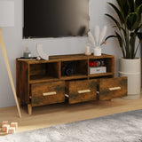 NNEVL TV Cabinet Smoked Oak 102x36x50 cm Engineered Wood