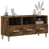 NNEVL TV Cabinet Smoked Oak 102x36x50 cm Engineered Wood