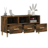 NNEVL TV Cabinet Smoked Oak 102x36x50 cm Engineered Wood