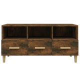 NNEVL TV Cabinet Smoked Oak 102x36x50 cm Engineered Wood