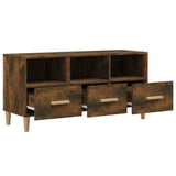 NNEVL TV Cabinet Smoked Oak 102x36x50 cm Engineered Wood