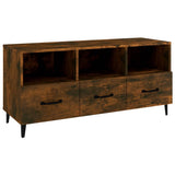 NNEVL TV Cabinet Smoked Oak 102x35x50 cm Engineered Wood