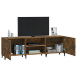 NNEVL TV Cabinet Smoked Oak 150x30x50 cm Engineered Wood