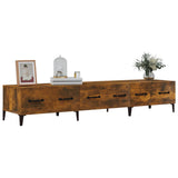 NNEVL TV Cabinet Smoked Oak 150x34.5x30 cm Engineered Wood