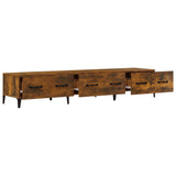 NNEVL TV Cabinet Smoked Oak 150x34.5x30 cm Engineered Wood