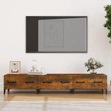 NNEVL TV Cabinet Smoked Oak 150x34.5x30 cm Engineered Wood