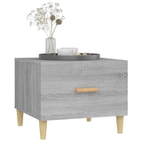 NNEVL Coffee Tables 2 pcs Grey Sonoma 50x50x40 cm Engineered Wood