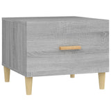 NNEVL Coffee Tables 2 pcs Grey Sonoma 50x50x40 cm Engineered Wood