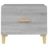 NNEVL Coffee Tables 2 pcs Grey Sonoma 50x50x40 cm Engineered Wood