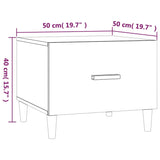 NNEVL Coffee Tables 2 pcs Grey Sonoma 50x50x40 cm Engineered Wood