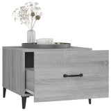 NNEVL Coffee Tables with Metal Legs 2 pcs Grey Sonoma 50x50x40 cm