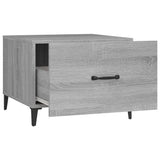 NNEVL Coffee Tables with Metal Legs 2 pcs Grey Sonoma 50x50x40 cm