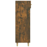 NNEVL Shoe Cabinet Smoked Oak 60x35x105 cm Engineered Wood