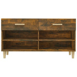 NNEVL Shoe Cabinet Smoked Oak 102x35x55 cm Engineered Wood