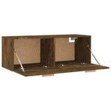 NNEVL Wall Cabinet Smoked Oak 100x36.5x35 cm Engineered Wood