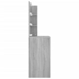 NNEVL Dressing Table with LED Grey Sonoma 60x40x140 cm