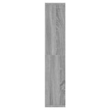 NNEVL Mirror Cabinet with LED Grey Sonoma 91x15x76.5 cm