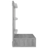 NNEVL Mirror Cabinet with LED Grey Sonoma 60x31.5x62 cm